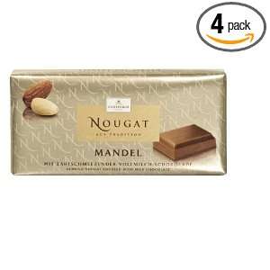 Niederegger Almond Nougat Chocolate Bar, 3.5 Ounce Bars (Pack of 4 