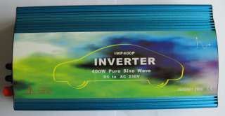 400W Pure Sine Wave 12V DC Power Inverter Solar 800W AC  
