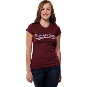  Mississippi State Bulldogs Womens Distressed Tail Sweep 