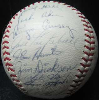 1965 KANSAS CITY KC ATHLETICS Team Signed Baseball w/ GABBY HARTNETT 