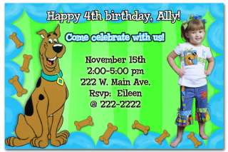 Scooby Doo Custom Birthday Invitations FAST  