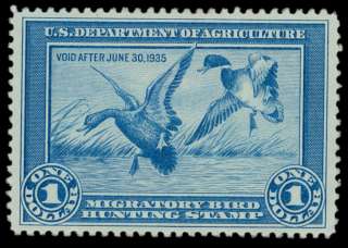 Dr. Bob US Scott #RW1 Mint OG LH Very Well Centered Sound Duck Stamp 