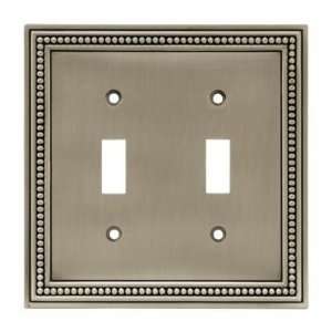  Wall Plate, Beaded Design, Double Switch L 64772