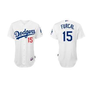 Los Angeles Dodgers #15 Rafael Furcal White 2011 MLB Authentic Jerseys 