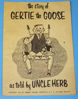 1955 Gertie the Goose Ride On Toy Train Rite Maple Plain,Minnesota w 