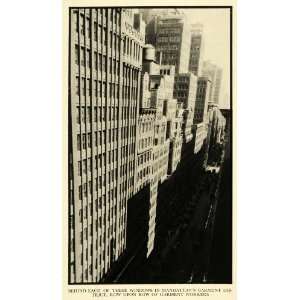  1930 Print Manhattan Garment District Building Fashion New 
