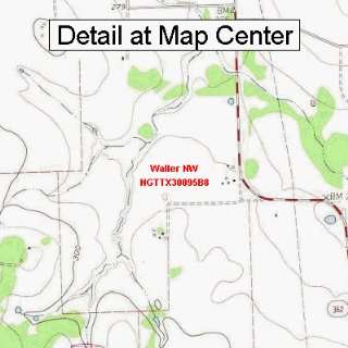   Map   Waller NW, Texas (Folded/Waterproof)