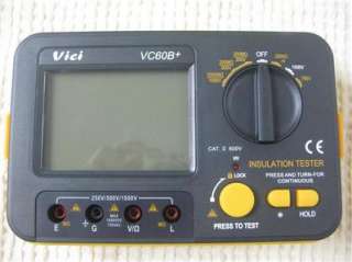 VC60B+ DCV ACV resistance Digital Megger MegOhm Meter Insulation 