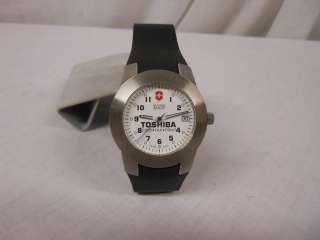   ARMY WATCH W/TOSHIBA ADV. ON IT/ VICTORINOX/ 100 METER WATER RESISTANT