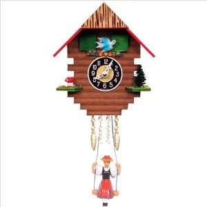  Black Forest 170SQ Tall Clock with Swinging Girl 