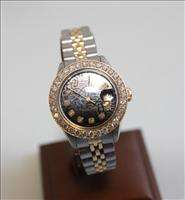Original Rolex Oyster Perpetual Datejust Woman Vintage 1.72 ct Diamond 