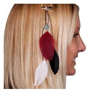    Chicago Blackhawks Team Color Feather Hair Clip