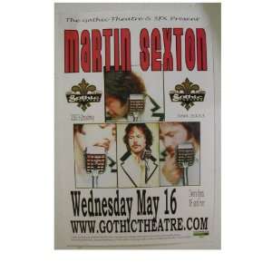 Martin Sexton Handbill Poster The Gothic Theatre