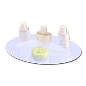  Cal mil Clear Hotel Amenity Display Tray W/Frost Arch 