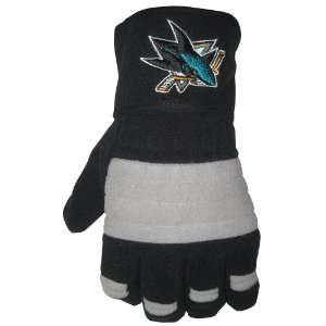  San Jose Sharks Youth NHL Stick Hands Polar Fleece Gloves 