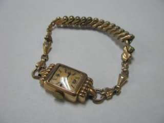 Lady Elgin Vintage Watch, Gold Tone 10K GF, Works .  