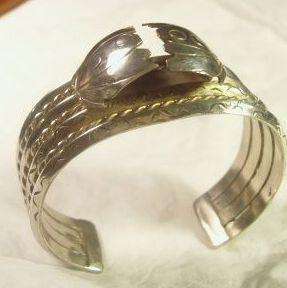 Sterling Silver Southwestern Ladies Watch Cuff Bracelet Mint  