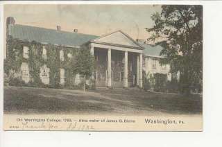Washington, PA   Old Washington College 1907  