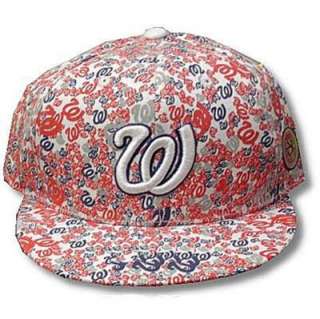 MLB WASHINGTON NATIONALS FLAT BILL HAT CAP SIZE 8 FIT  