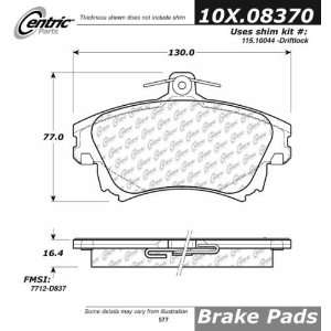   104.08370 104 Series Semi Metallic Standard Brake Pad Automotive