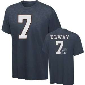  John Elway Denver Broncos Navy Hall Of Fame Name & Number 