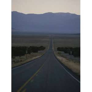 The Desolate Highway 50 Near the Nevada Utah State Line Photographic 