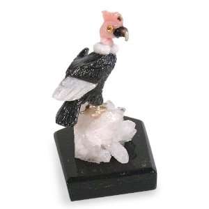    Onyx and opal statuette, Condor in the Snow