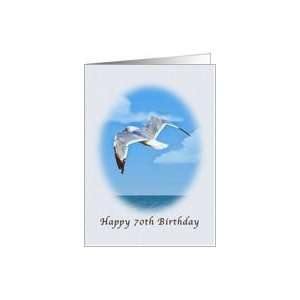  70th Birthday, Ring billed Gull Bird Card Toys & Games