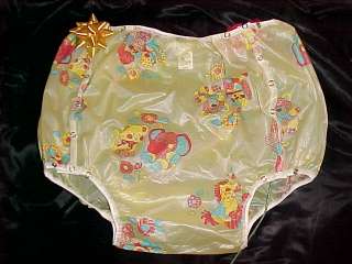 ADULT BABY DIAPERS DRESS TERRY + PLASTIC PANTS MD LG+  