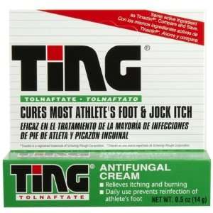 Ting Athletes Foot and Jock Itch Anti Fungal Cream 0.5, oz (Quantity 