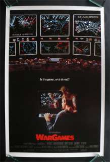 WAR GAMES * 1SH ORIG MOVIE POSTER ROLLED 1983 WARGAMES  