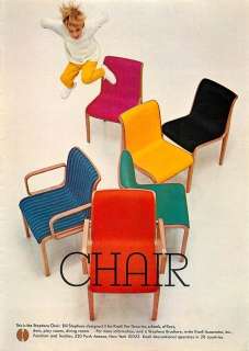 1967 Knoll Furniture, Bill Stephens Chair   Print Ad  