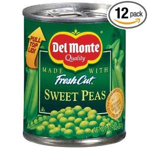 Del Monte Sweet Peas, 8.5 Ounce (Pack of 12)  Grocery 