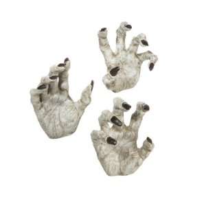  SET of 3 Ghastly Halloween Catacomb Zombie Hand Wall Hooks 