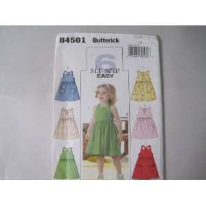   B4501 Toddler/Child Dresses Sizes 1 2 3 Butterick Pattern Books