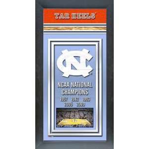  North Carolina Tar Heels Framed Team Championship Banner 