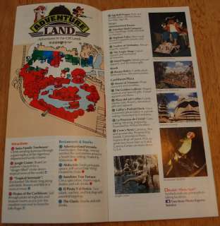 1990 Magic Kingdom Gudiebook MAP Walt Disney World wdw  
