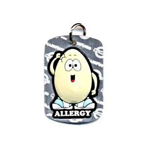  AllerMates Egg Allergy Silver Tag Eggie Health & Personal 