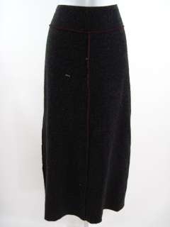 BEEBOP & WALLY Gray Flannel Broomstick Long Skirt Sz S  