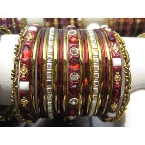 Indian Bangles for Kids Chicklet English Pink