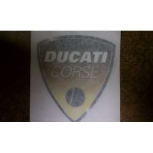  DUCATI CORSE MOTORCYCLE DECAL GRAPHIC 2 YELLOW 