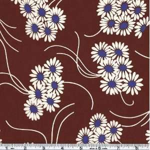  45 Wide Katie Jump Rope Daisy Brown Fabric By The Yard 