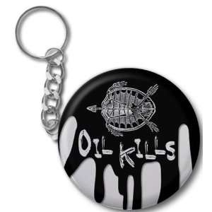  OIL KILLS TURTLES Gulf bp Spill Relief 2.25 inch Button 