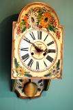   Vintage German KIENINGER Handpainted Floral Wall Clock Pendulum  
