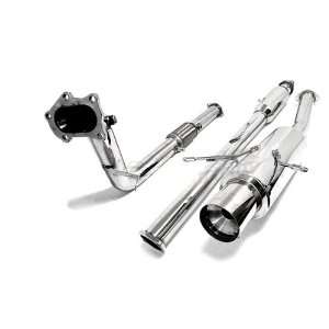  / 04 06 STI   Stainless Steel CatBack Exhaust with 3 Turbo Downpipe