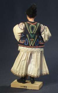   Folk Costume Doll ethnic peasant farmer ARTA CRISANA embroidery  