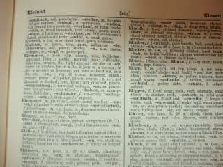 New Cassell’s German Dictionary 1958 English Language Translation 