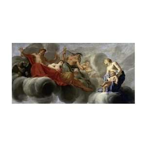  Venus Presents Cupid To Jupiter by Eustache Le sueur . Art 