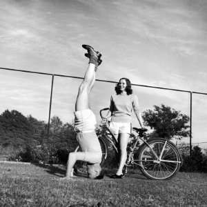  Gov. J. Strom Thurmond of S.C. Standing on His Head For the Benefit 