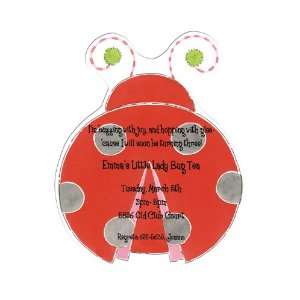  Lucky Lady Bug Party Invitations